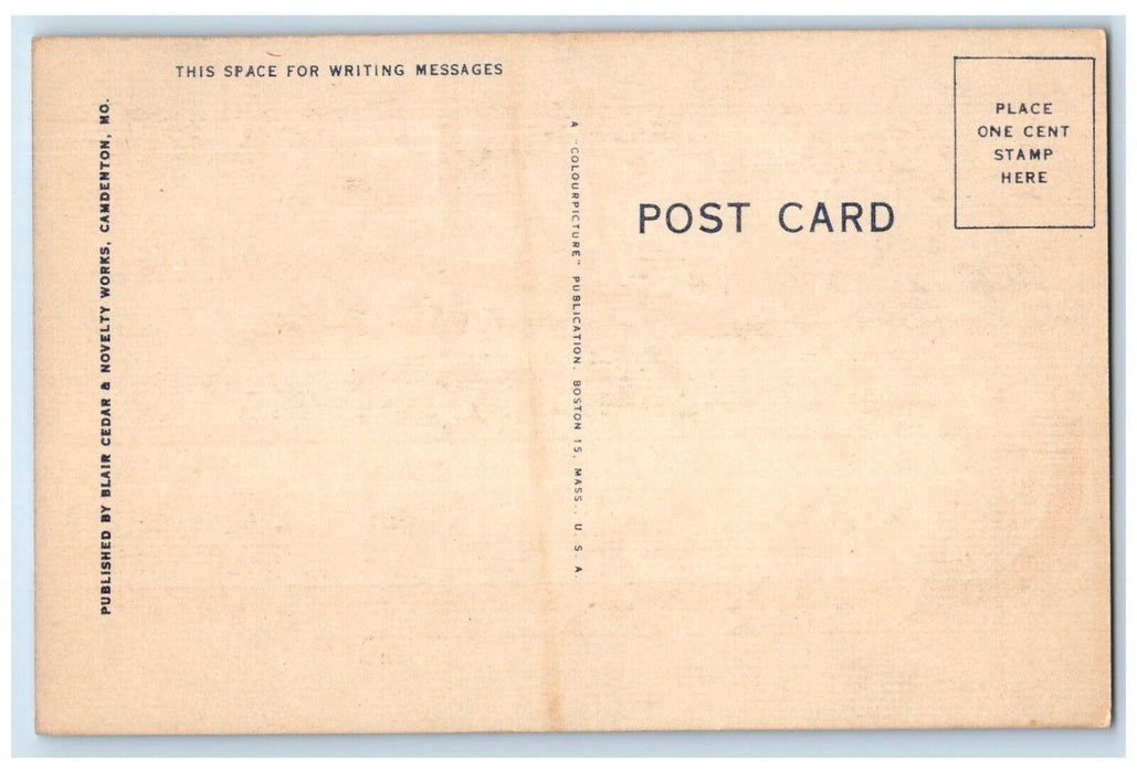 c1940 Greetings From Lake Ozarks Missouri MO Larger Letters Multiview Postcard