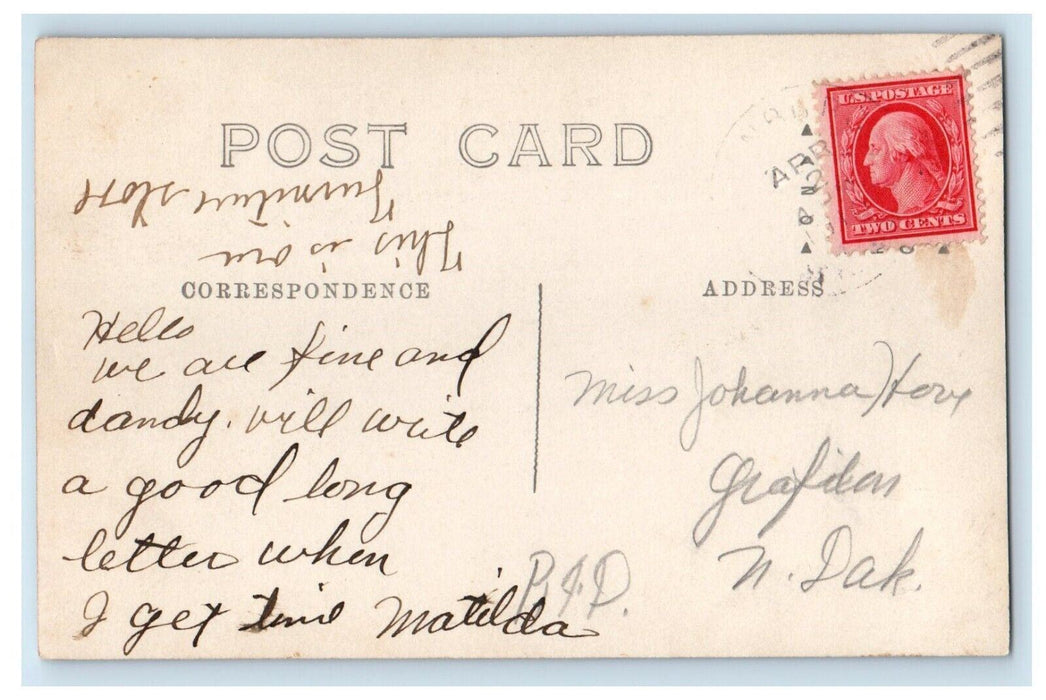 c1910's Interior Rocking Chair Woodwork Business RPPC Posted Photo Postcard