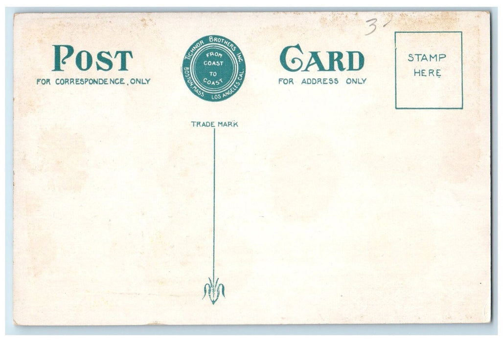 c1950 Corner Court Middle Street Dirt Road Portsmouth New Hampshire NH Postcard