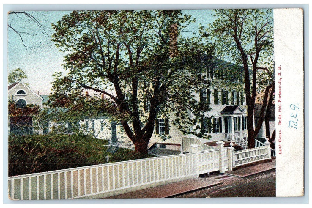 c1905 Ladd House Built 1760 Side View Home Portsmouth New Hampshire NH Postcard