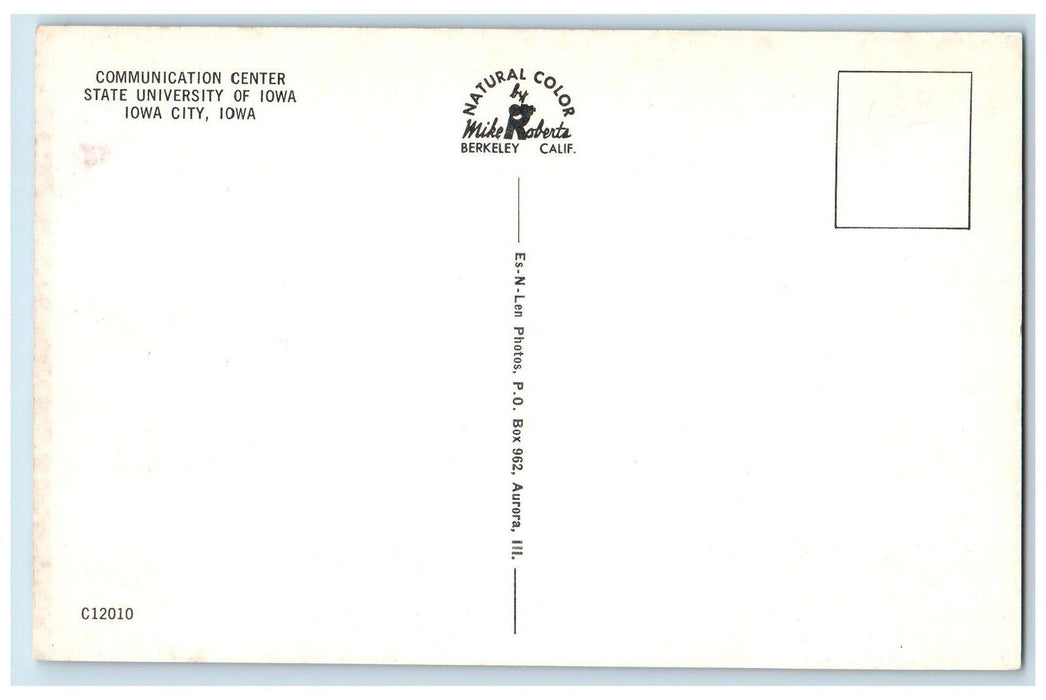 Communication Center State University Of Iowa City IA, Exterior Scene Postcard