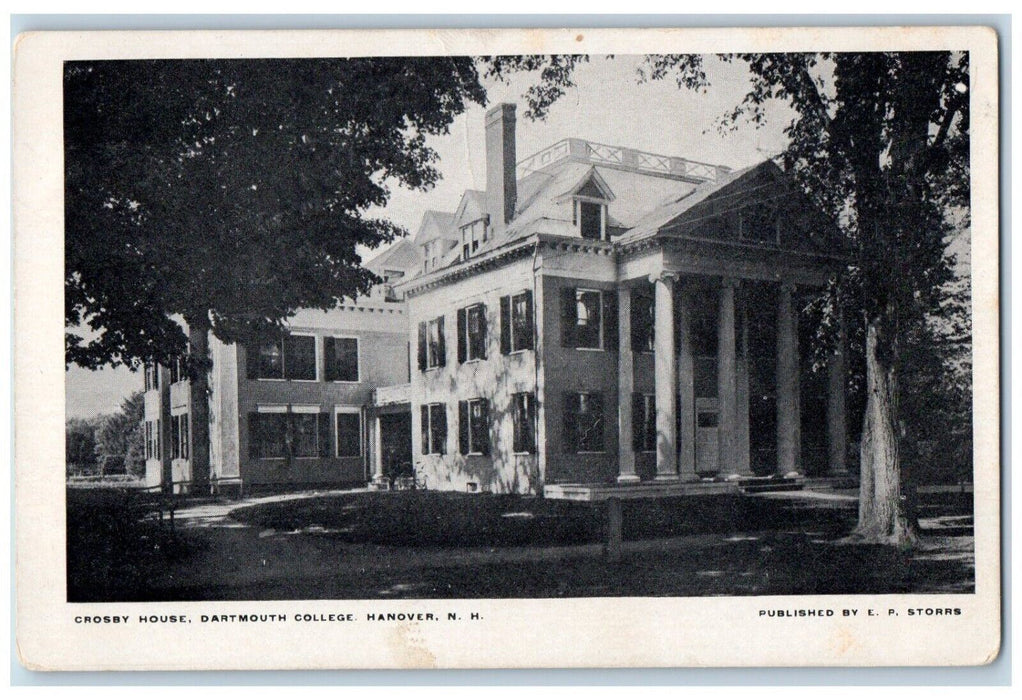 c1905 Crosby House Dartmouth College Hanover New Hampshire NH Antique Postcard