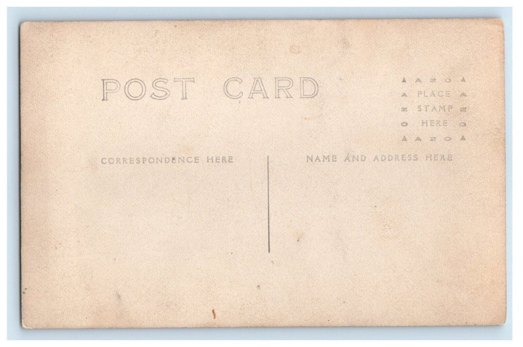 c1910's Railroad Train Derailment Disaster Workers RPPC Unposted Photo Postcard