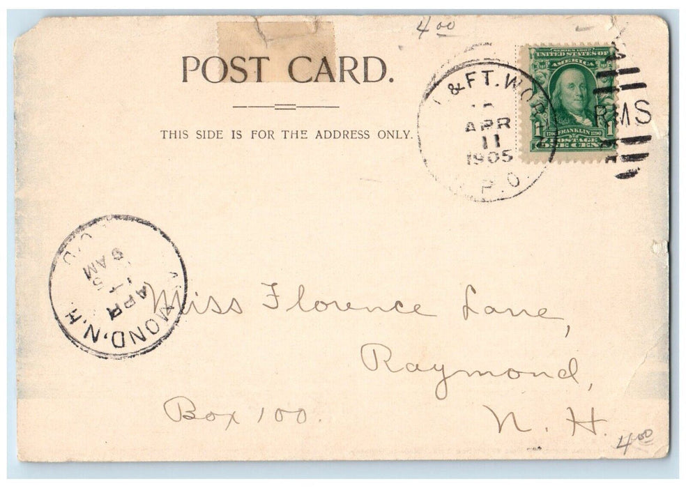 1905 The Alamo Cradle Of Texas Liberty San Antonio TX Posted Antique Postcard
