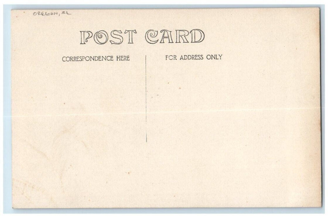 c1910's Sinnissippi Farm Residence View Oregon Illinois IL RPPC Photo Postcard