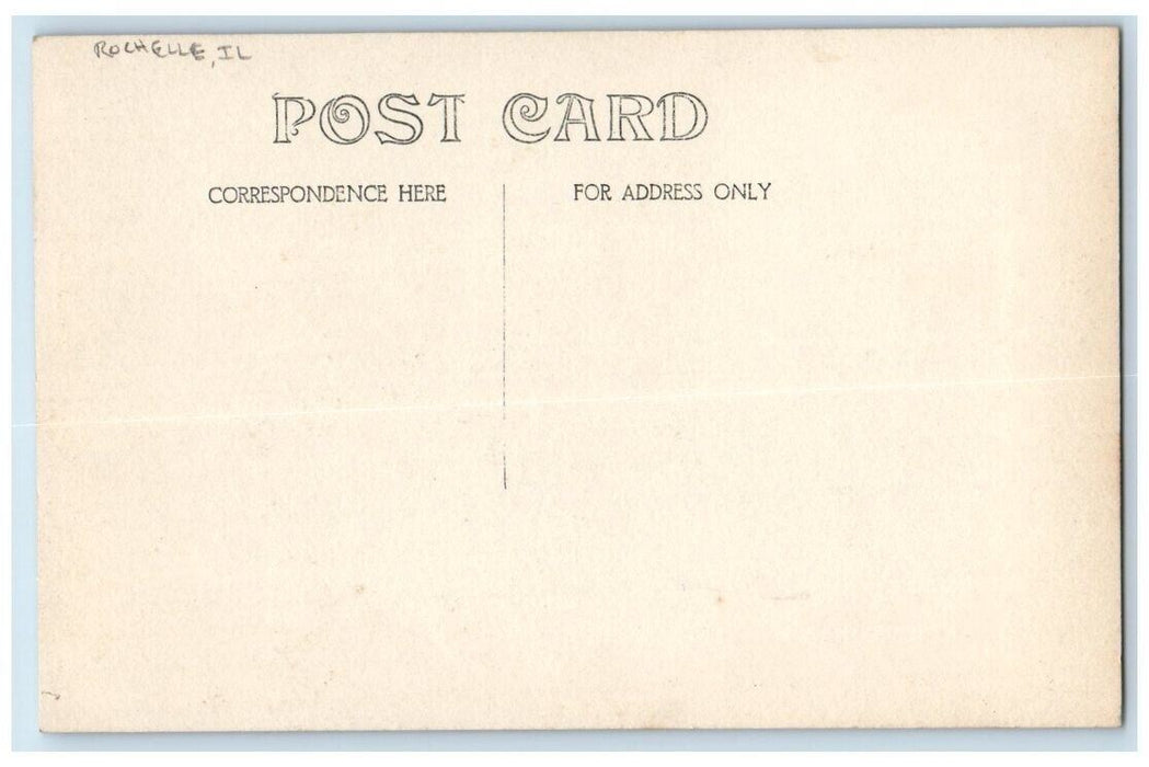 c1910's Kyte River View Rowboat Cow Rochelle Illinois IL RPPC Photo Postcard