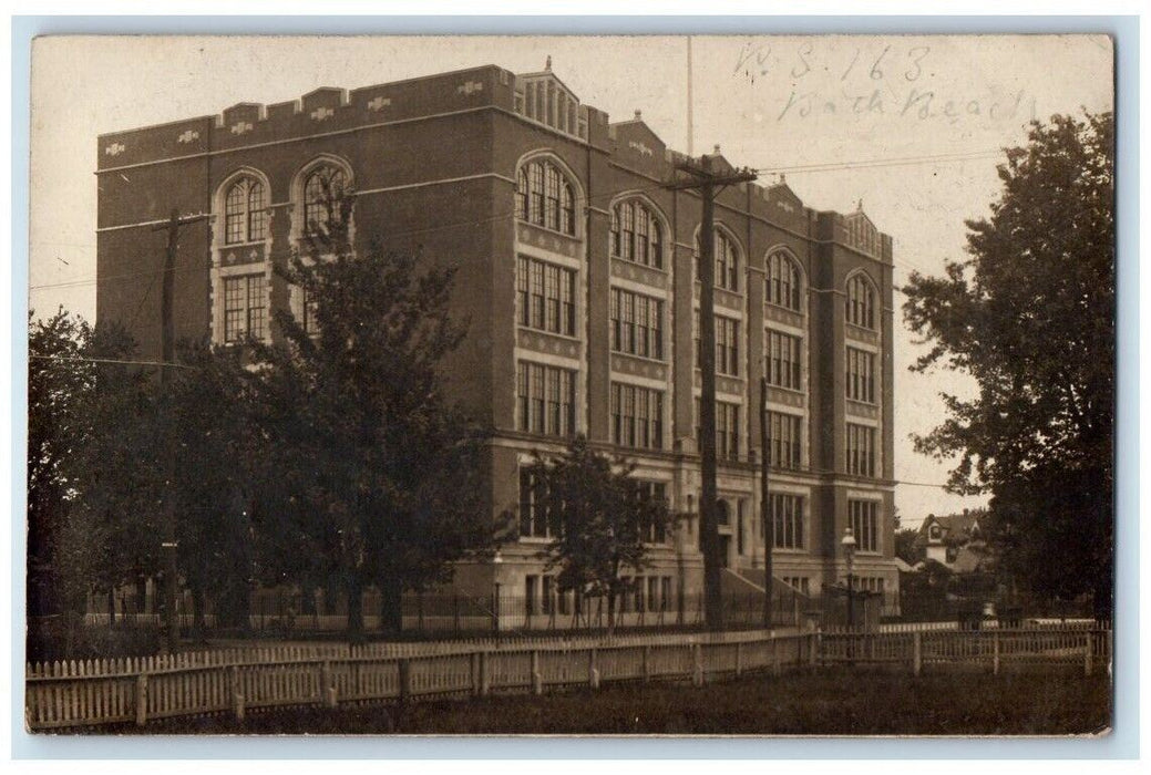 c1910's Public School Building 163 Brooklyn New York NY RPPC Photo Postcard