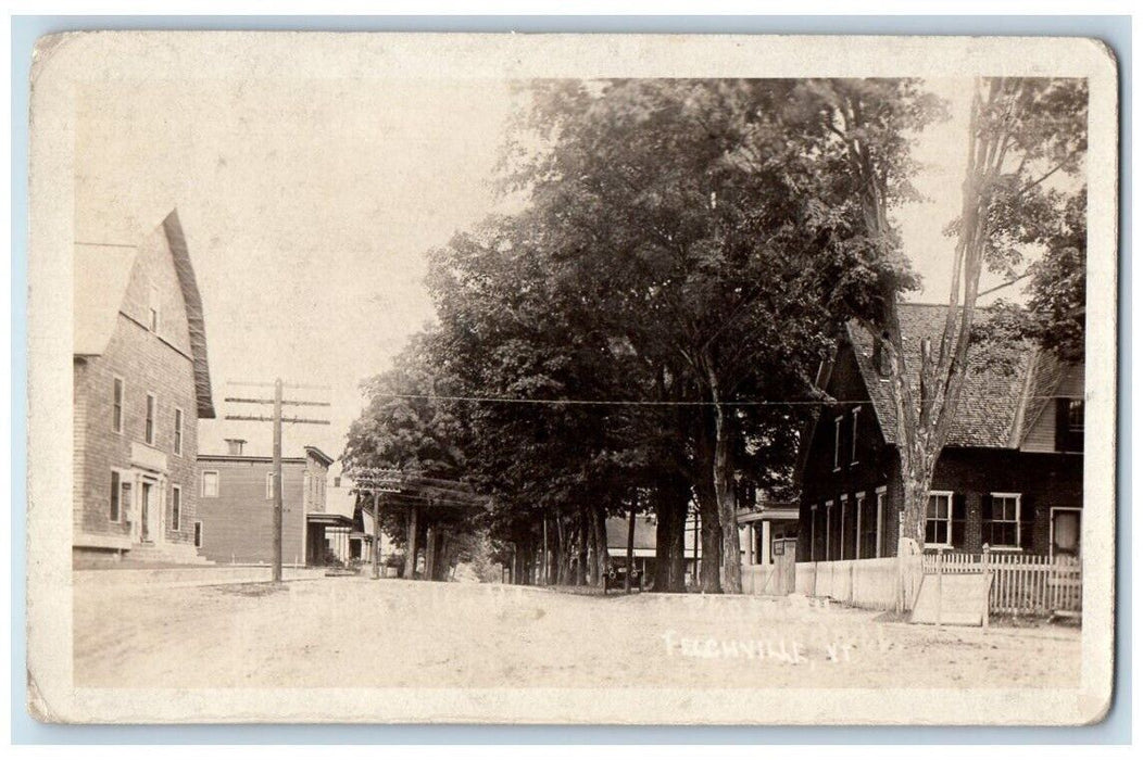 c1920's Residence Home Street View Felchville Vermont VT RPPC Photo Postcard