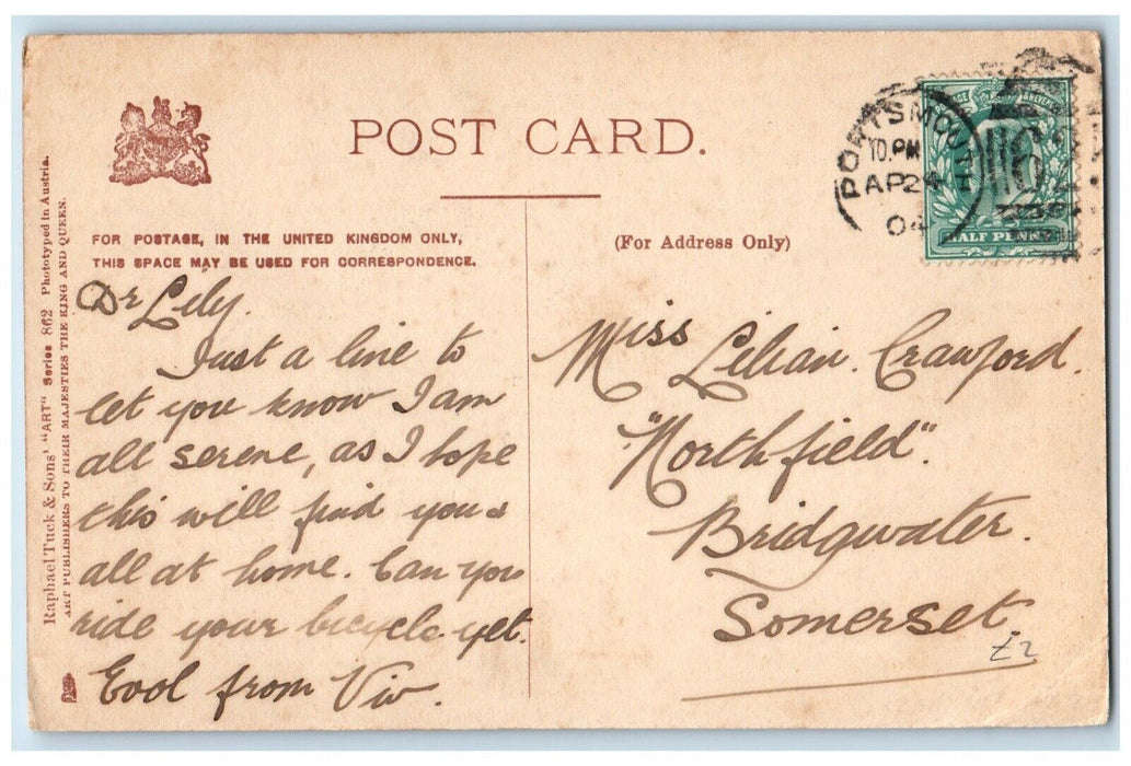 c1910's Landor's Cat Studies Vanity Mirror Portsmouth New Hampshire NH Postcard