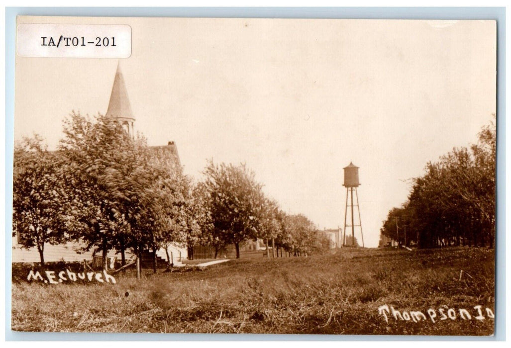 c1950 Methodist Episcopal Church Chapel Exterior Thompson Iowa IA Postcard