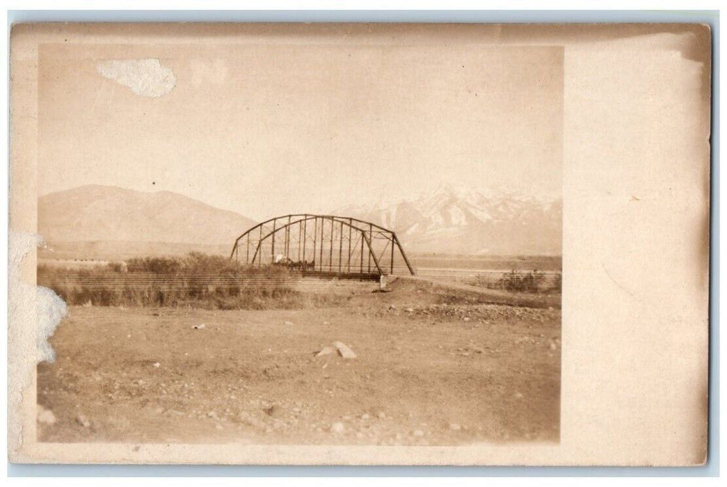 1917 Madison River Bridge View Montana MT RPPC Photo Unposted Postcard