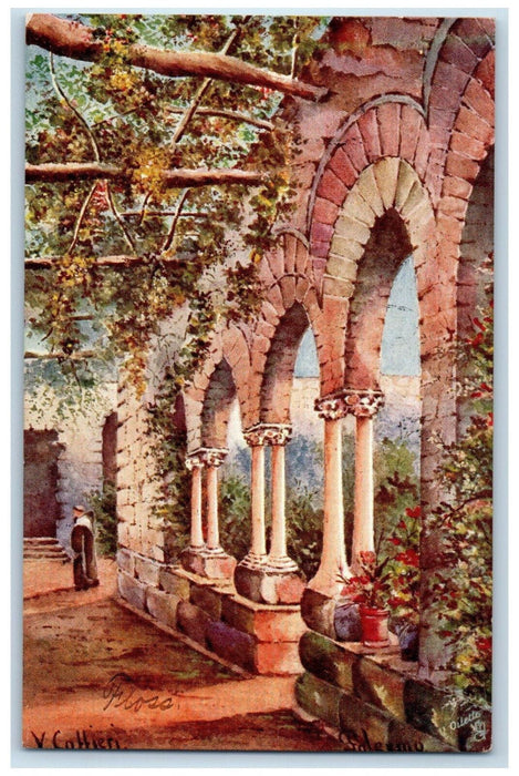 1907 Southern Italy City of Palermo Oilette Tuck Art Antique Posted Postcard