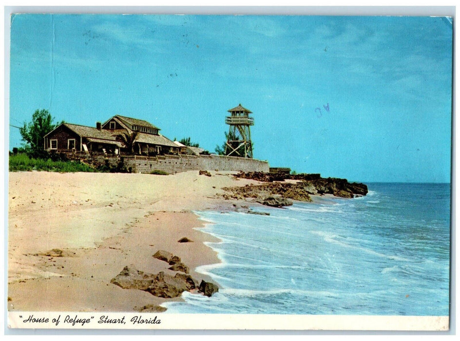 1981 House Refuge Stuart Museum Hutchinson Island Florida West Palm FL Postcard