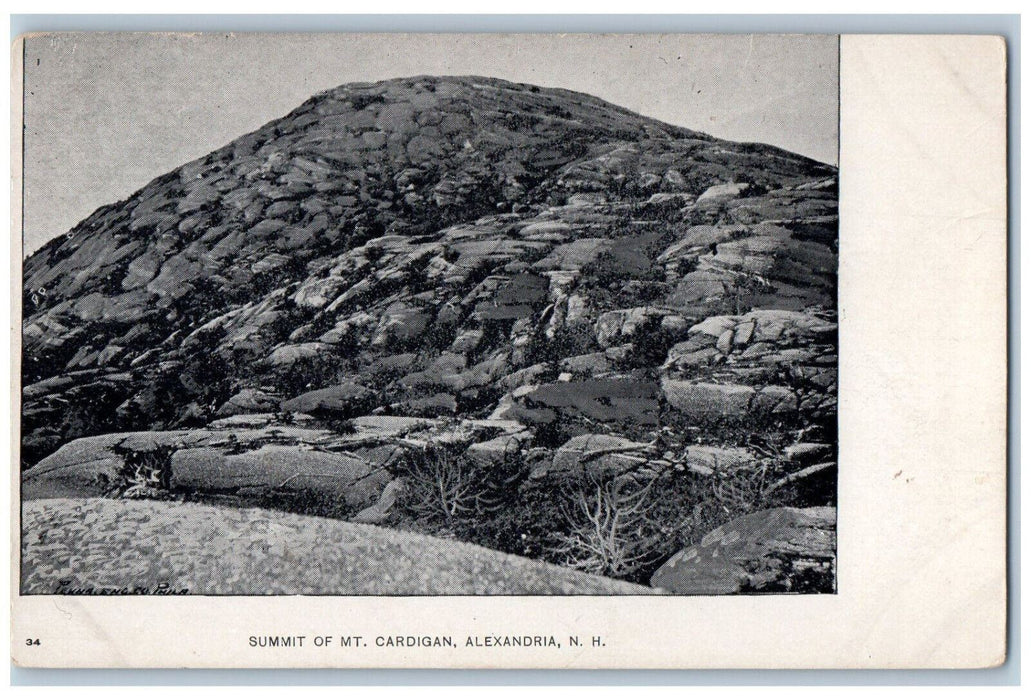 c1905 Summit of Mt. Cardigan Alexandria New Hampshire NH Antique Postcard