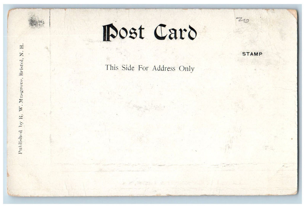 c1905 Rolling Rock Ragged Mountain Andover New Hampshire NH Unposted Postcard