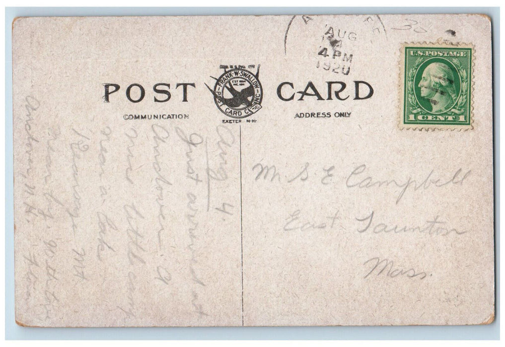 1920 Kearsarge Mountain Andover New Hampshire NH Antique Posted Postcard