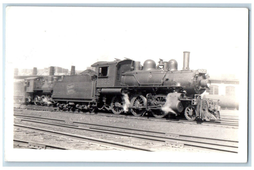 1930 Canadian National Railroad Locomotive Train #922 E-10-A RPPC Photo Postcard