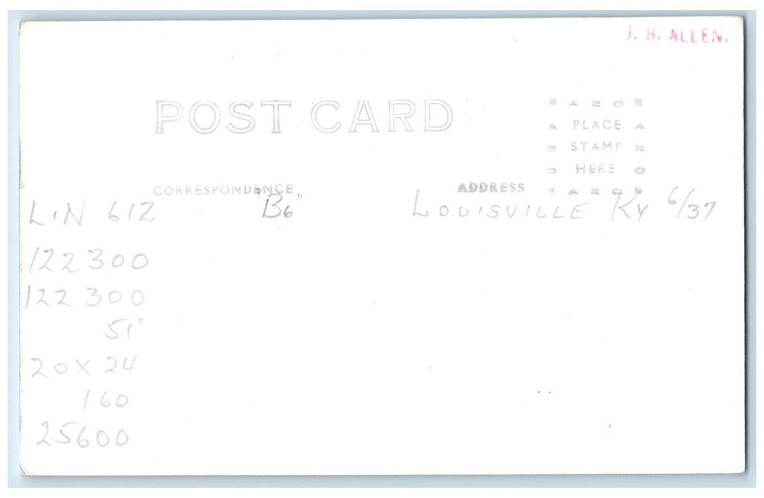 c1940's Louisville Nashville Railroad Locomotive Train #18 RPPC Photo Postcard
