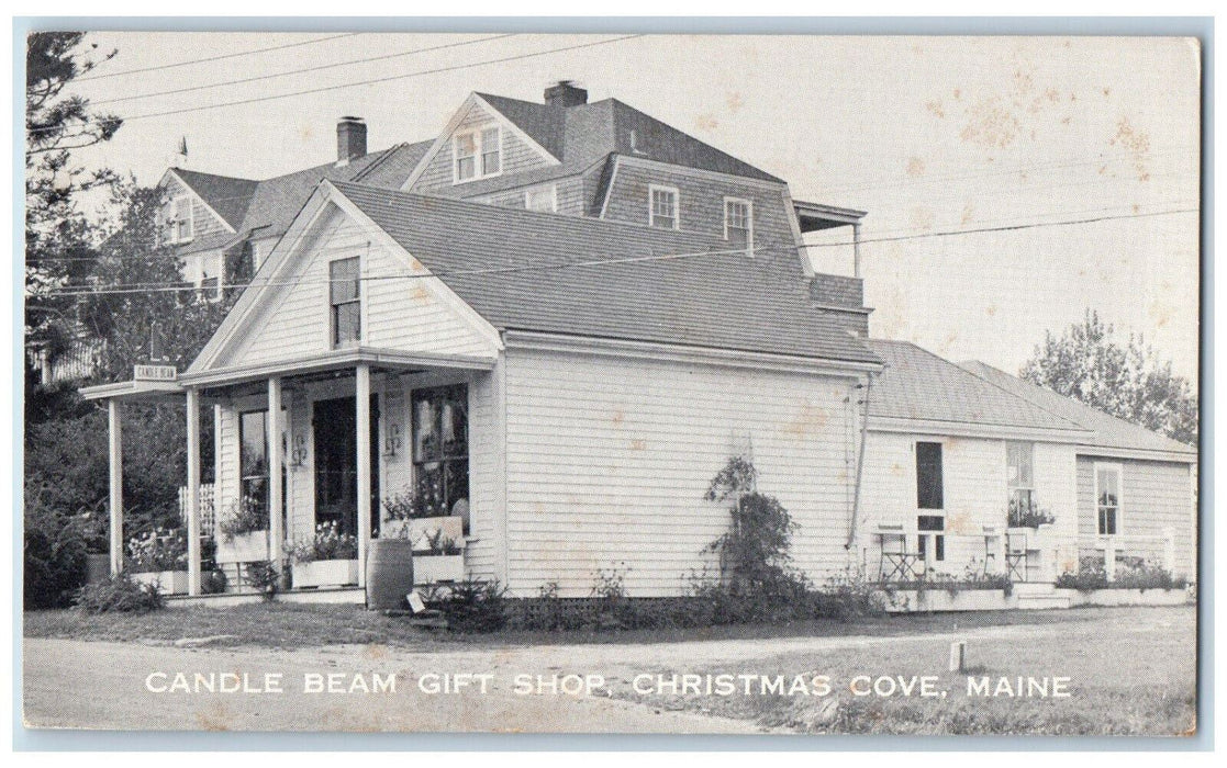 c1940's Candle Beam Gift Shop, Christmas Cove Maine ME Advertisment Postcard