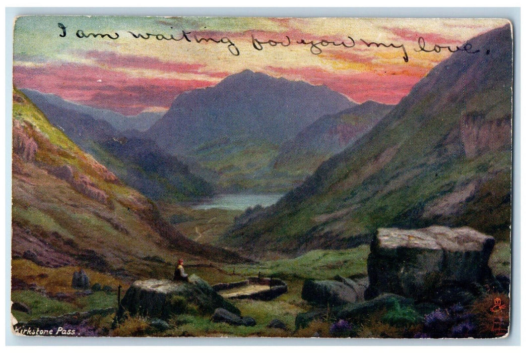 c1910 Kirkstone Pass Ullswater England Oilette Tuck Art Posted Antique Postcard