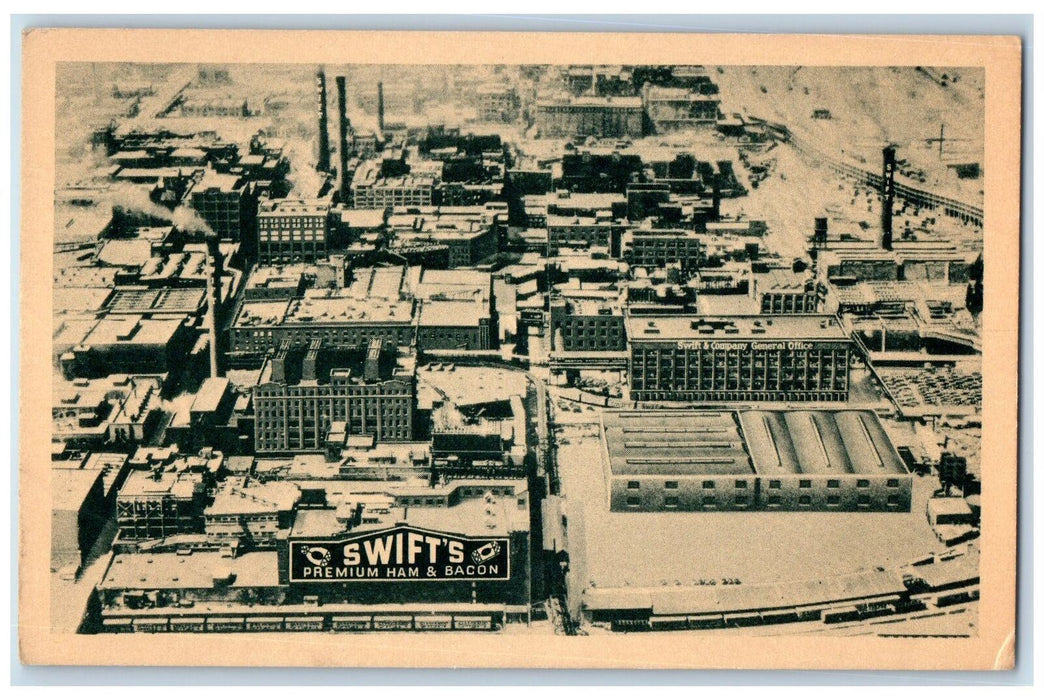 1950 The Chicago Plant Of Swift And Company Scene Chicago Illinois IL Postcard