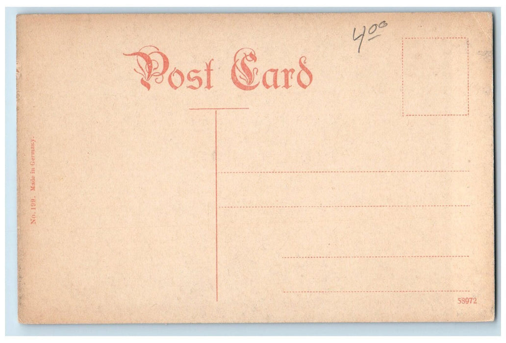 c1910's Union Stock Yards Cattle Auction Chicago Illinois IL Unposted Postcard
