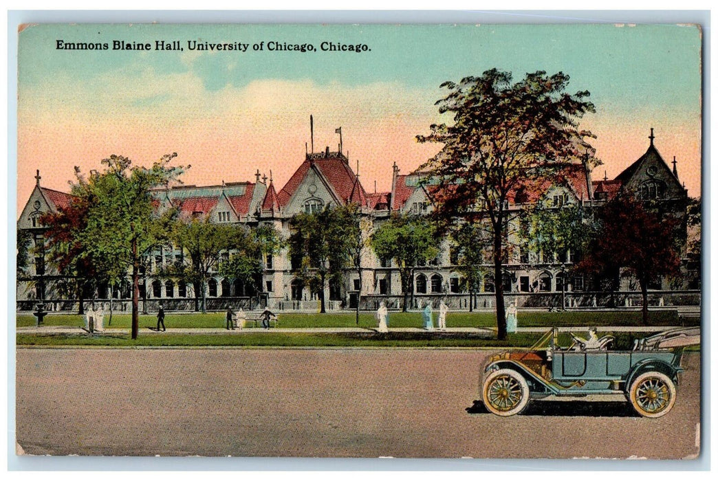 c1910s Emmons Blaine Hall University Of Chicago Illinois IL Unposted Postcard