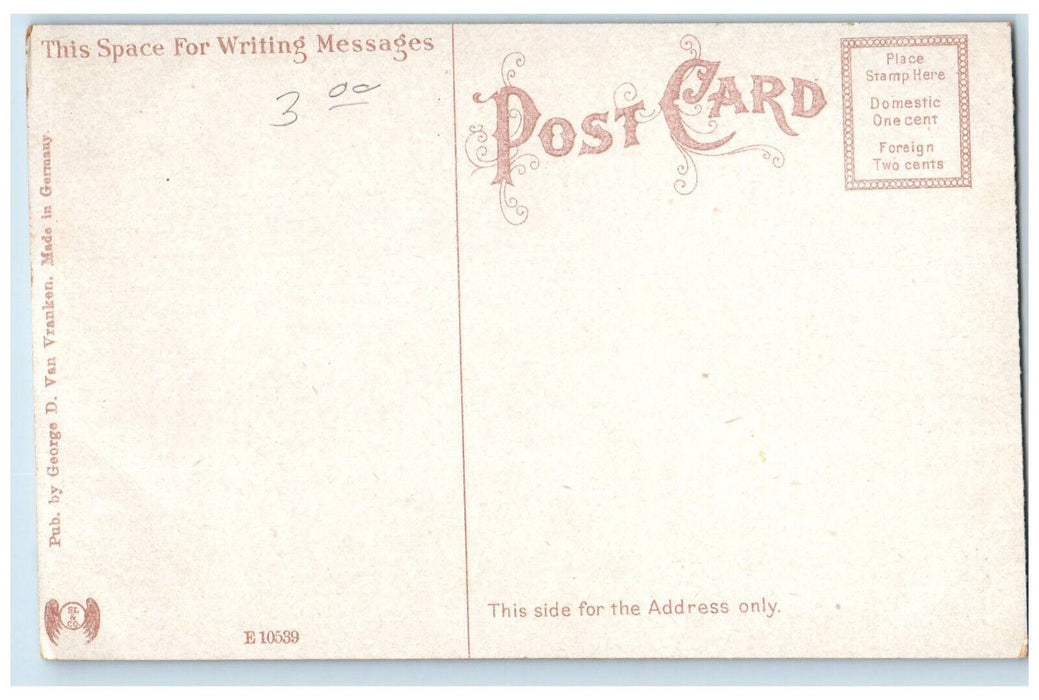 c1910 Cadillac Boat Club Cadillac Michigan MI Antique Unposted Postcard