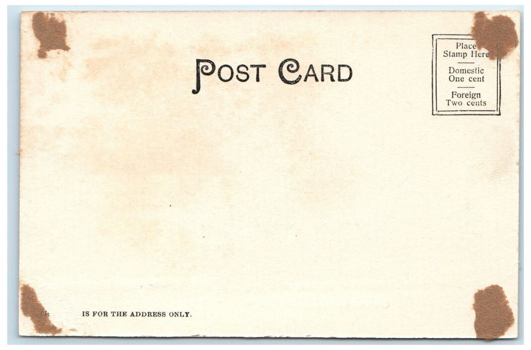 c1905 Court Square Springfield Massachusetts MA Antique Unposted Postcard