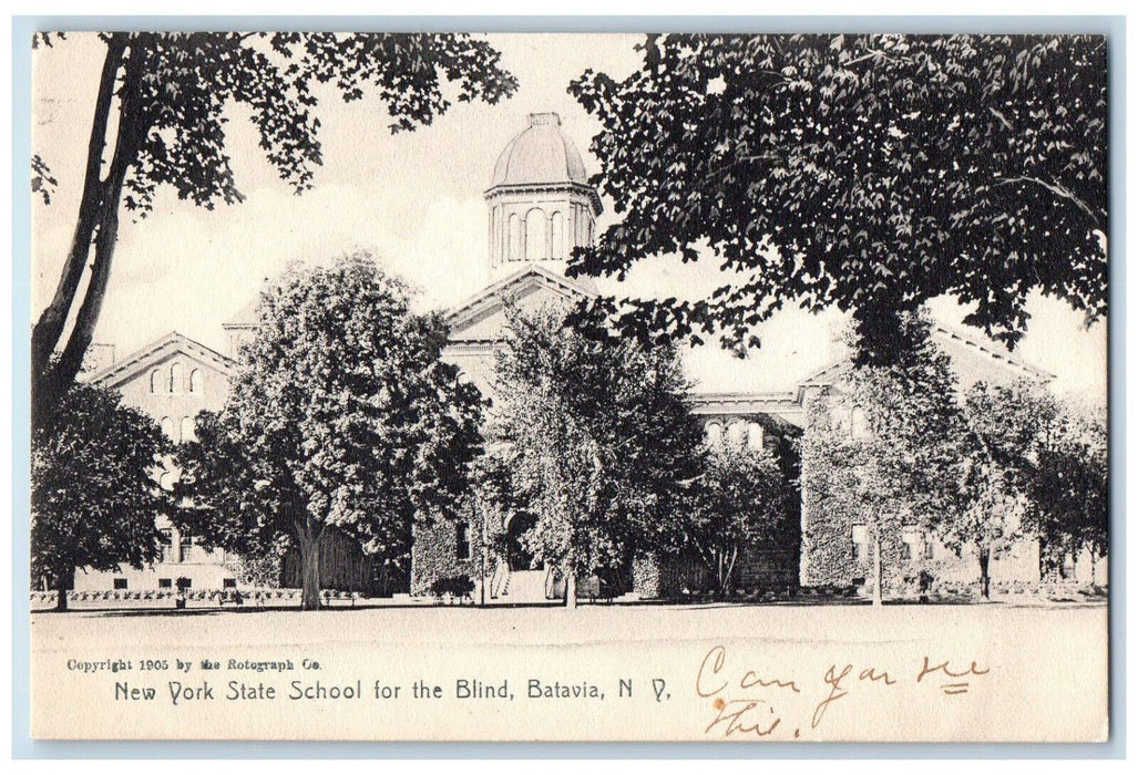 c1905 New York School for the Blind Batavia New York NY Unposted Postcard