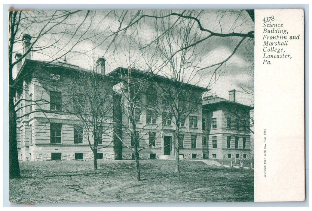 c1905 Science Building Franklin and Marshall College Lancaster PA Postcard