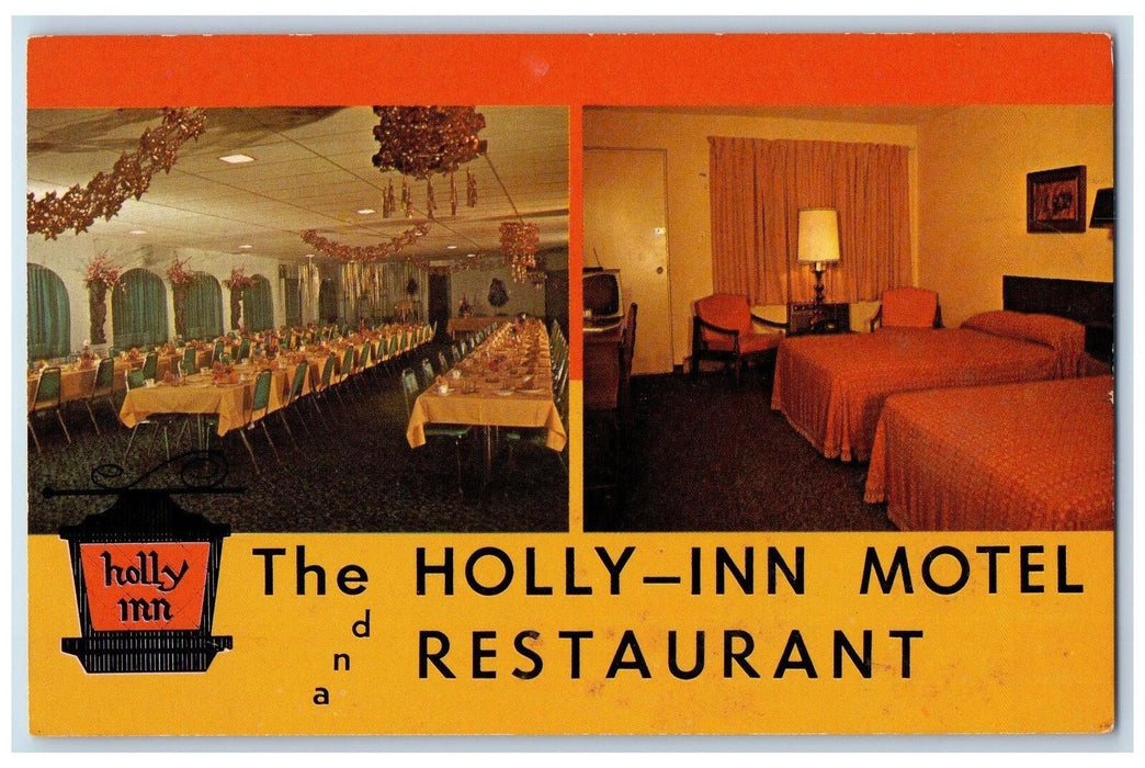 1955 The Holly Inn Motel And Restaurant Holly Springs Pennsylvania PA Postcard
