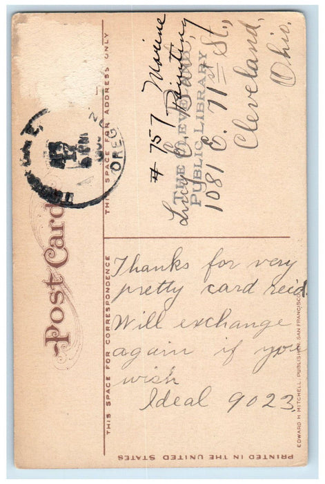 c1910 Mouth of the Columbia River from A. & C.R.R. Crossing Oregon OR Postcard