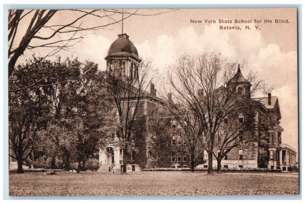 c1910 New York State School for the Blind Batavia New York NY Postcard