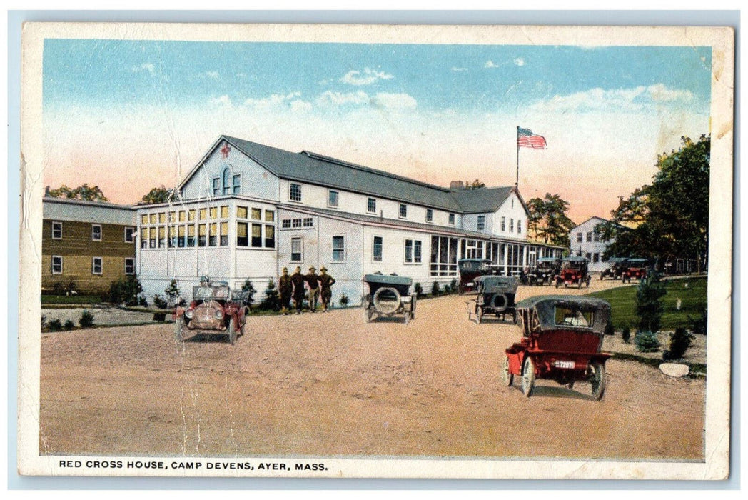 c1920's Red Cross House Camp Devens Ayer Massachusetts MA Unposted Postcard
