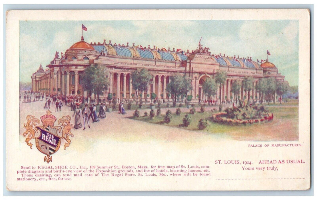 c1904 Regal Palace Manufacturers St Louis Chicago Illinois Exterior IL Postcard