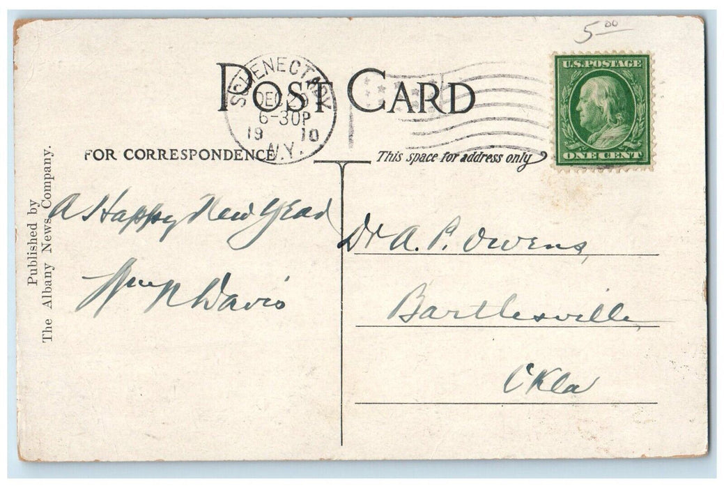 1910 Schenectady Public Library Building Exterior Scene New York NY Postcard