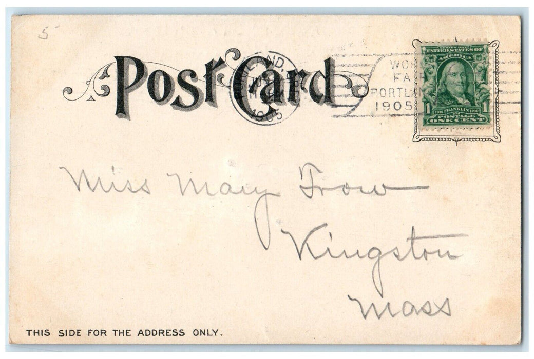 1905 Official Mailing Card Lewis Clark Centennial Portland Oregon Lake Postcard
