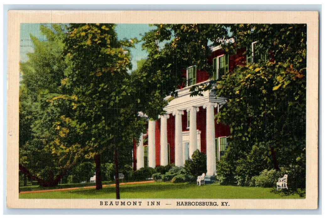 1960 View, Beaumont Inn Harrodsburg Kentucky KY Vintage Posted Postcard