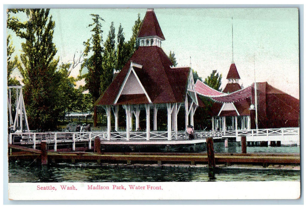 c1910 Madison Park, Water Front Seattle Washington WA Unposted Postcard