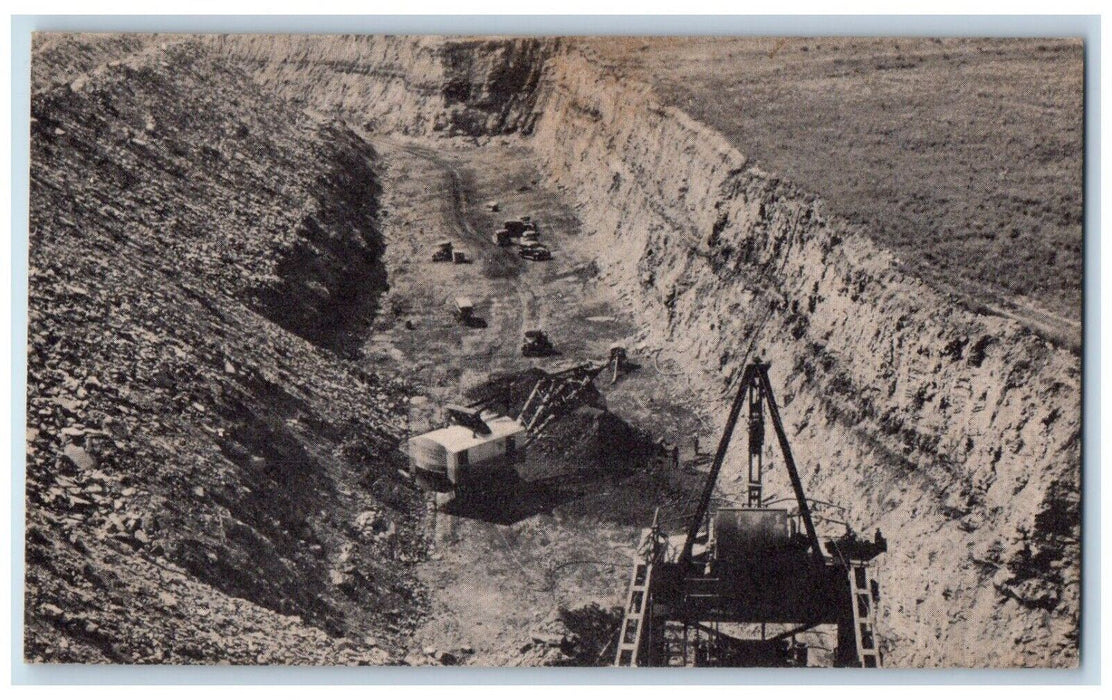 1910 Kansas Strip Coal Mine Kansas Industrial Development Topeka Kansas Postcard