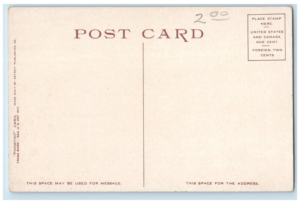 c1910 Birdseye Aerial View Canon City Skyline Drive Colorado Phostint Postcard