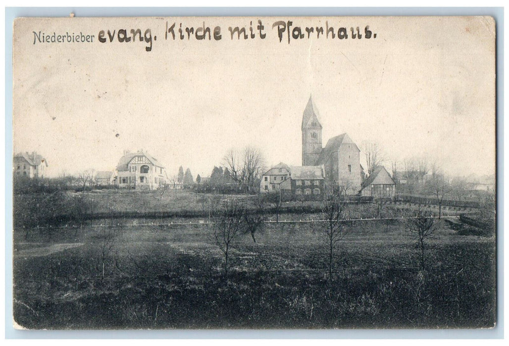 1911 Niederbieber Evangelical Church Rheinland-Pfalz‎ ‎Germany Postcard