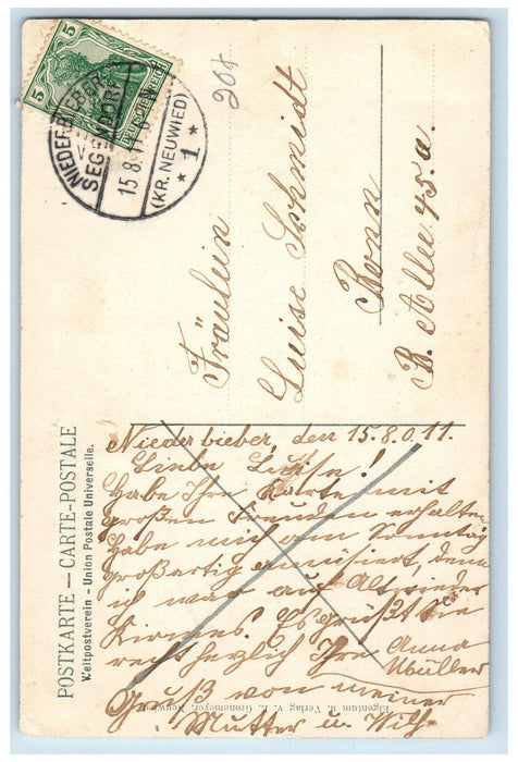 1911 Niederbieber Evangelical Church Rheinland-Pfalz‎ ‎Germany Postcard