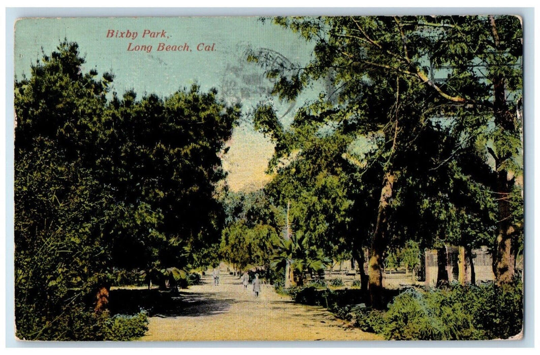 1912 Bixby Park Panama Canal Exposition Long Beach California Vintage Postcard