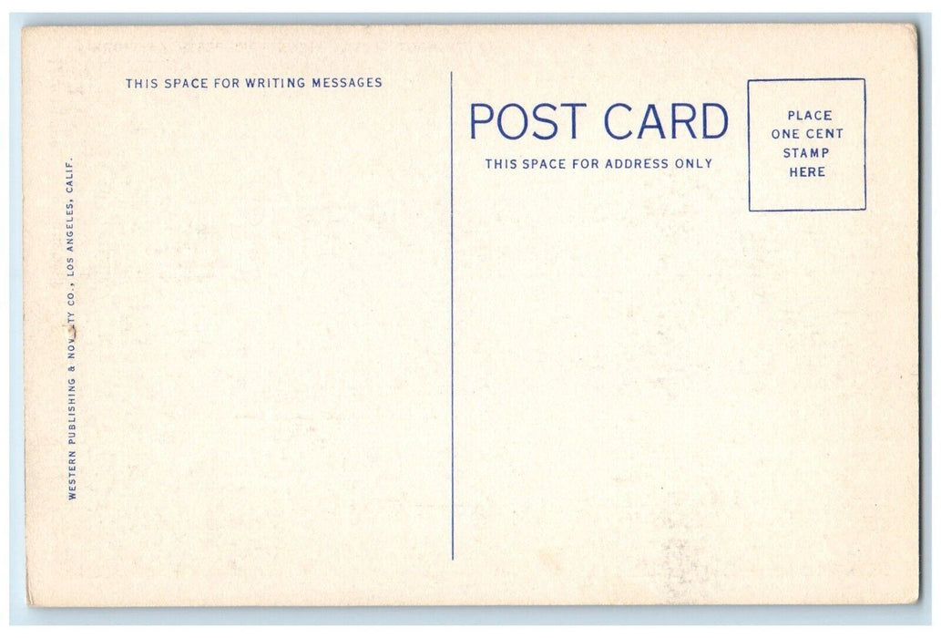 c1940 Rainbow Fleet Lagoon Sailboat Exterior Long Beach California CA Postcard