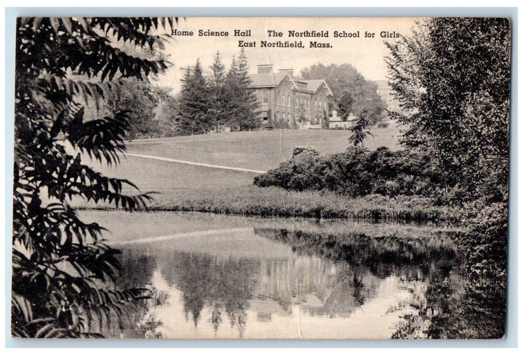 1948 Home Science Hall Northfield School Girls East Northfield Mass MA Postcard