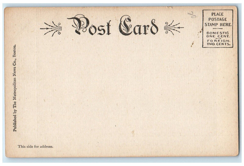 c1905 Dane Street Beach Rocks Sea Boat Canoe Beverly Massachusetts MA Postcard