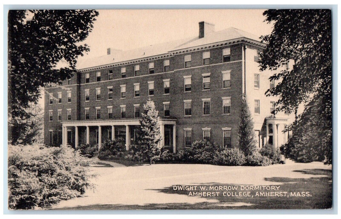 c1940 Dwight W. Morrow Dormitory Amherst College Amherst Massachusetts Postcard