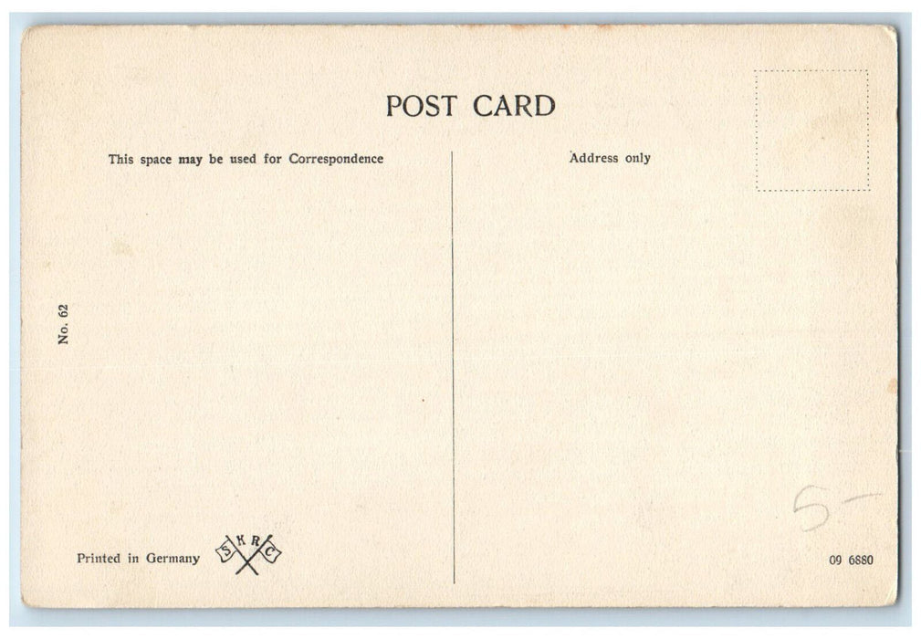 c1940's Mount Everest from Tiger Hill Darjeeling India Posted Vintage Postcard
